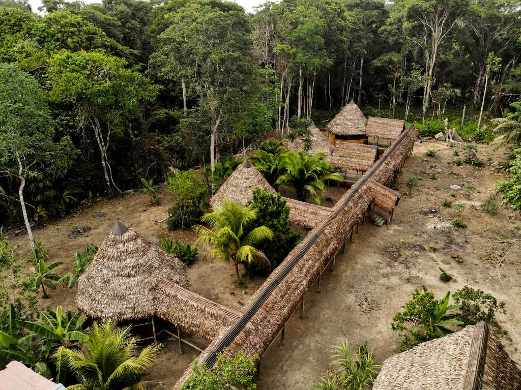 Vista del Hotel ecológico Eywa Lodge