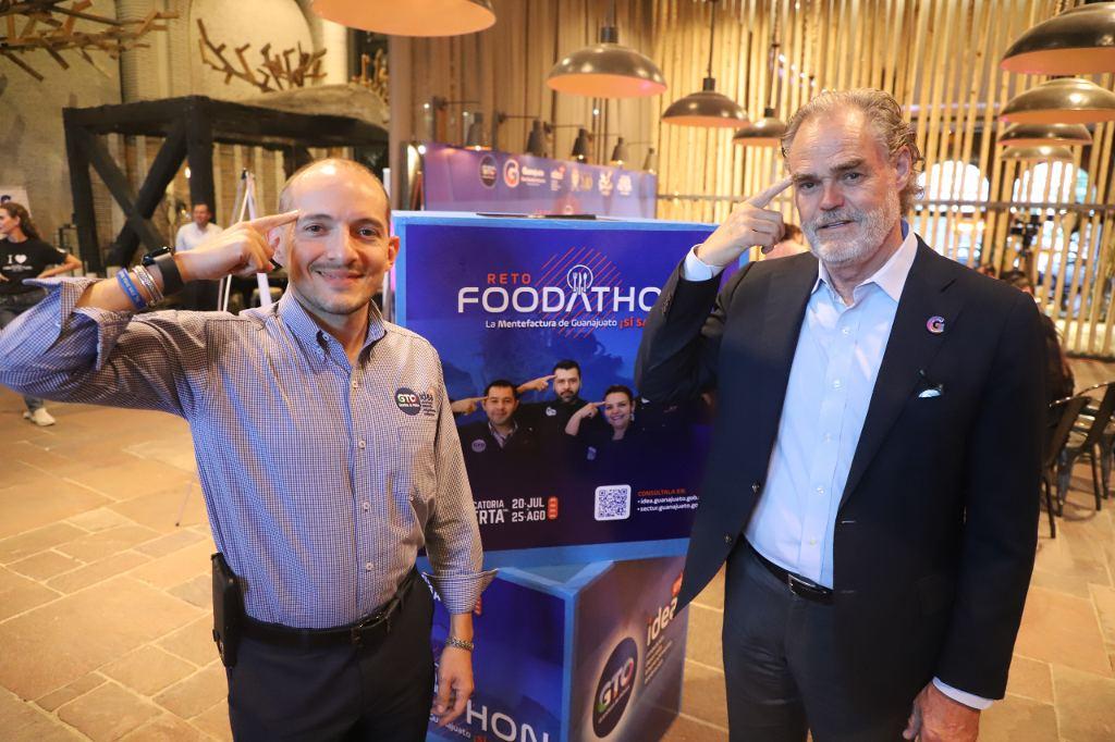 Antonio Reus y Juan José Álvarez en la presentación del Reto Foodathon 2023