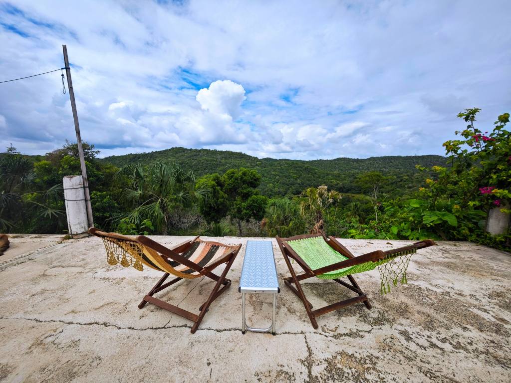 Vista desde el campamento base de Mayan World Adventures