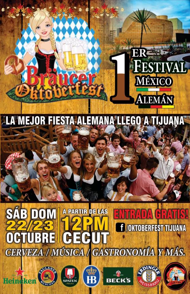 Cartel del Oktoberfest en Tijuana 2016