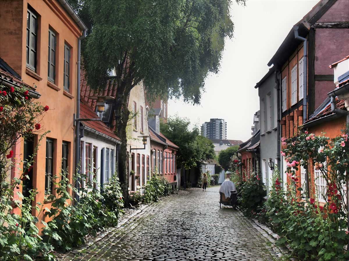 Møllestien-en-Aarhus,-Dinamarca
