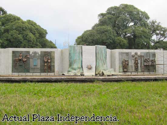 Actual Plaza Independencia en Mendoza Argentina