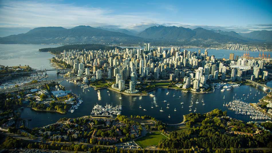 Foto aérea de Vancouver