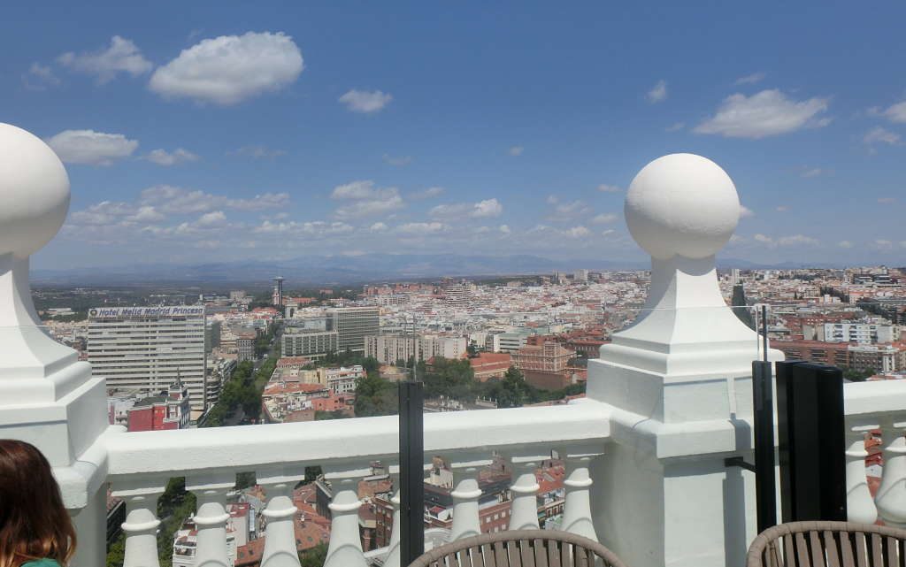 Vista de Madrid desde el hotel Riu