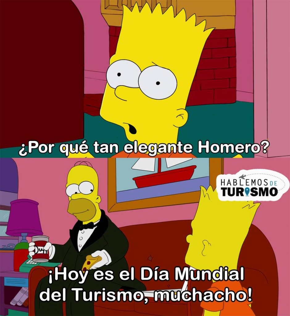 Homero elegante meme turismo