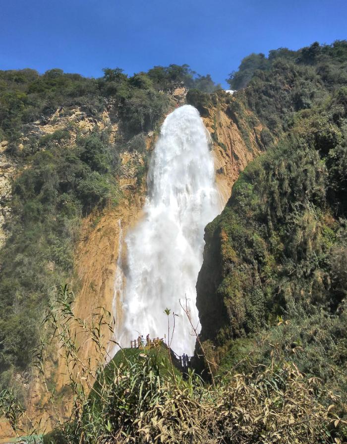 Cascada Velo de novia Sistema de cascadas El Chiflón