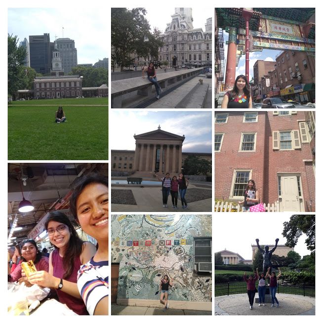 Collage de aventuras en Filadelfia
