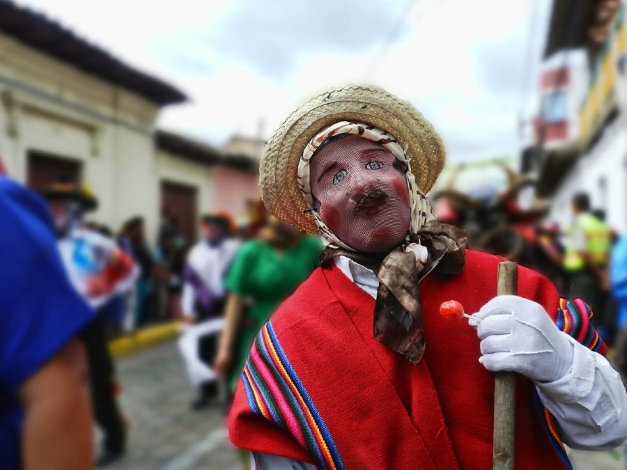 Personajes del desfile de Píllaro Capariche