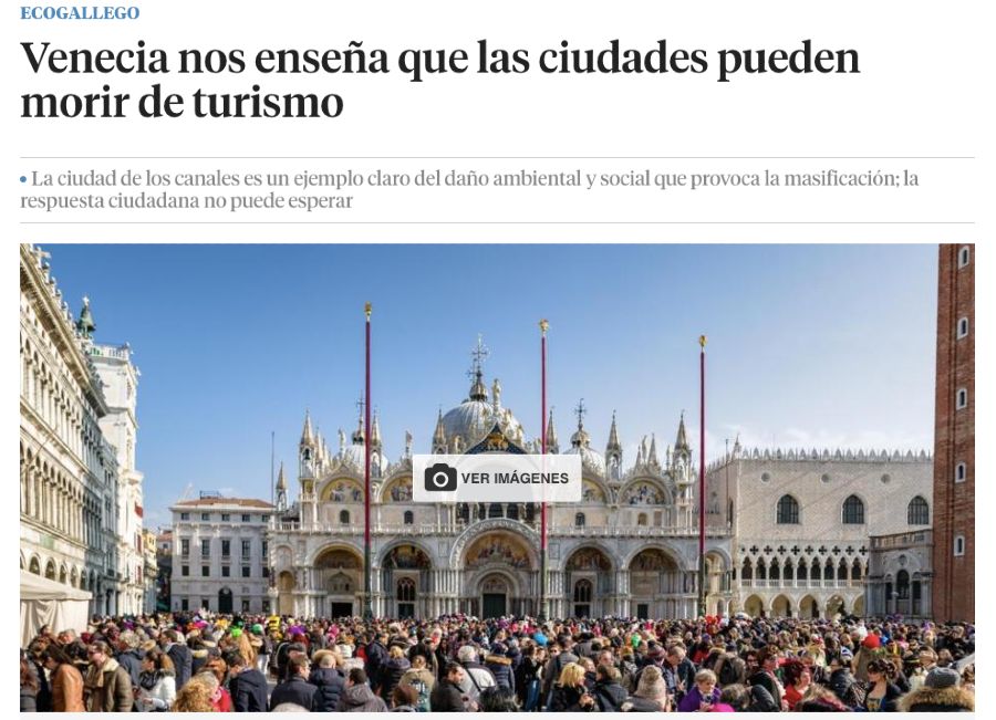 Venecia dice que turismo puede morir