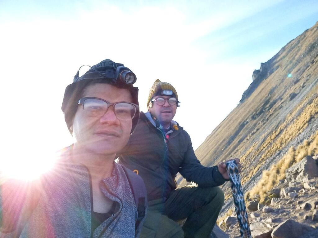 Ascenso vertical Volcán la Malinche Pablo Gracidas y Ernesto Jáuregui