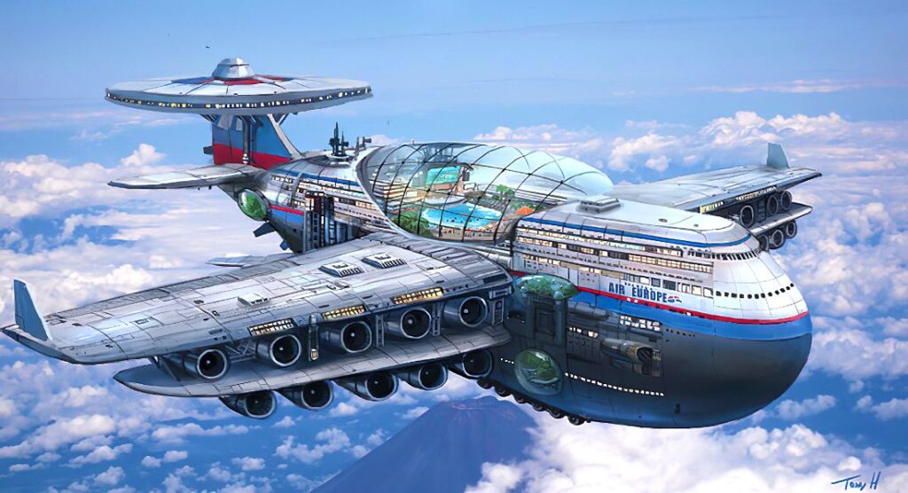 Hotel volador Sky Cruise diseñado por Tony Holmsten