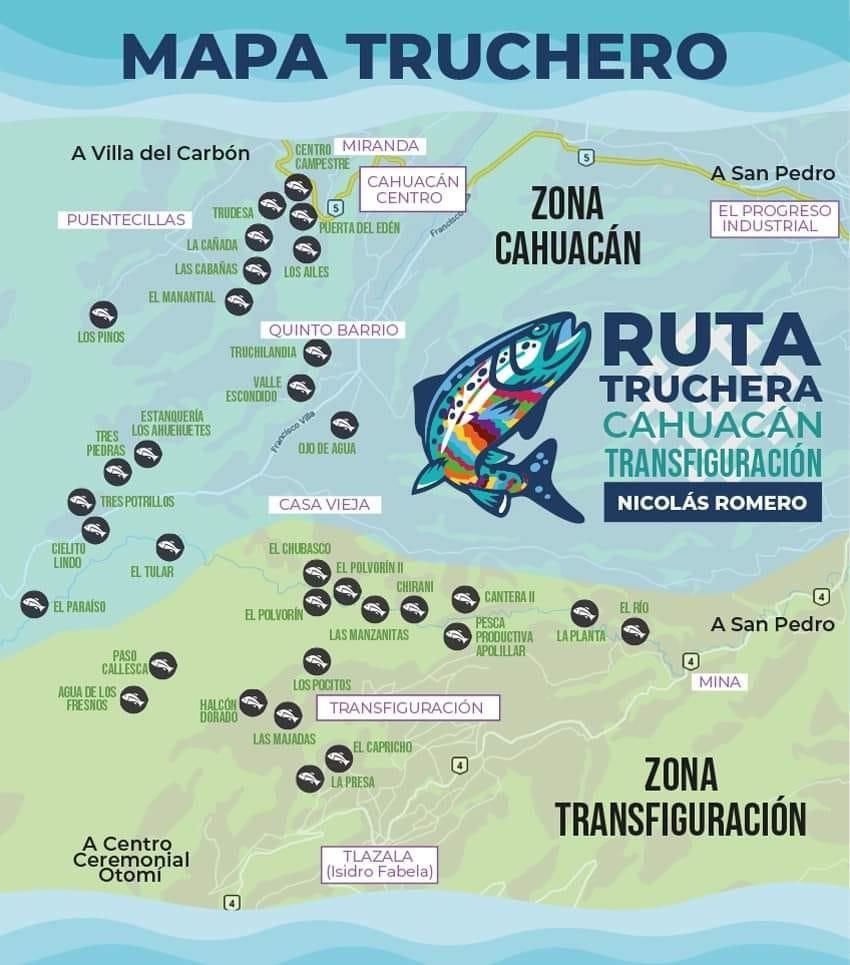 Mapa Truchero del Gobierno Municipal de Nicolás Romero