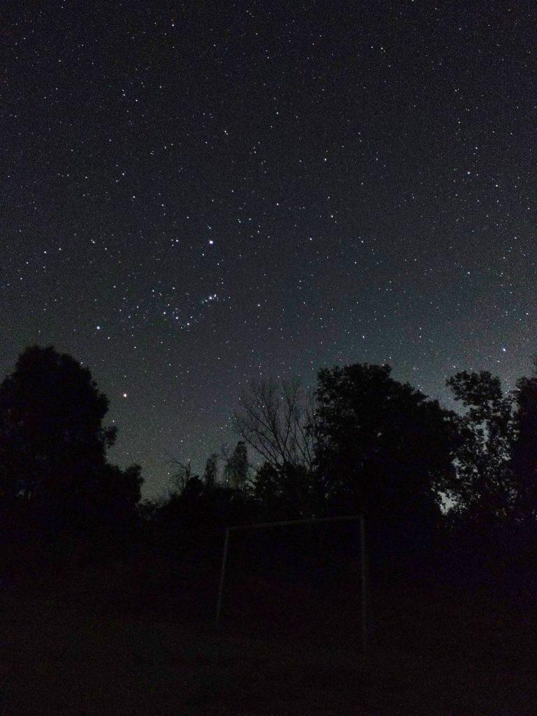 Cielo nocturno y estrellado en Colliguay