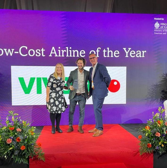Viva Aerobus Aerolínea de Bajo Costo del Año 2022 entrega de premio