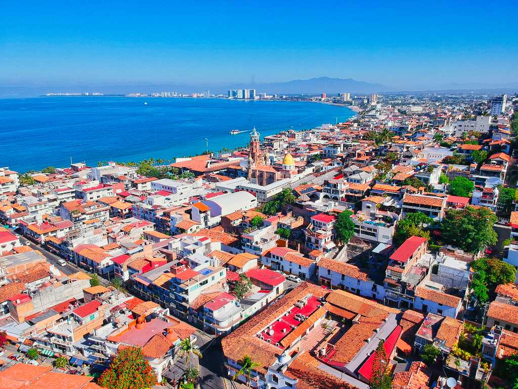 Vista panorámica de Puerto Vallarta centro