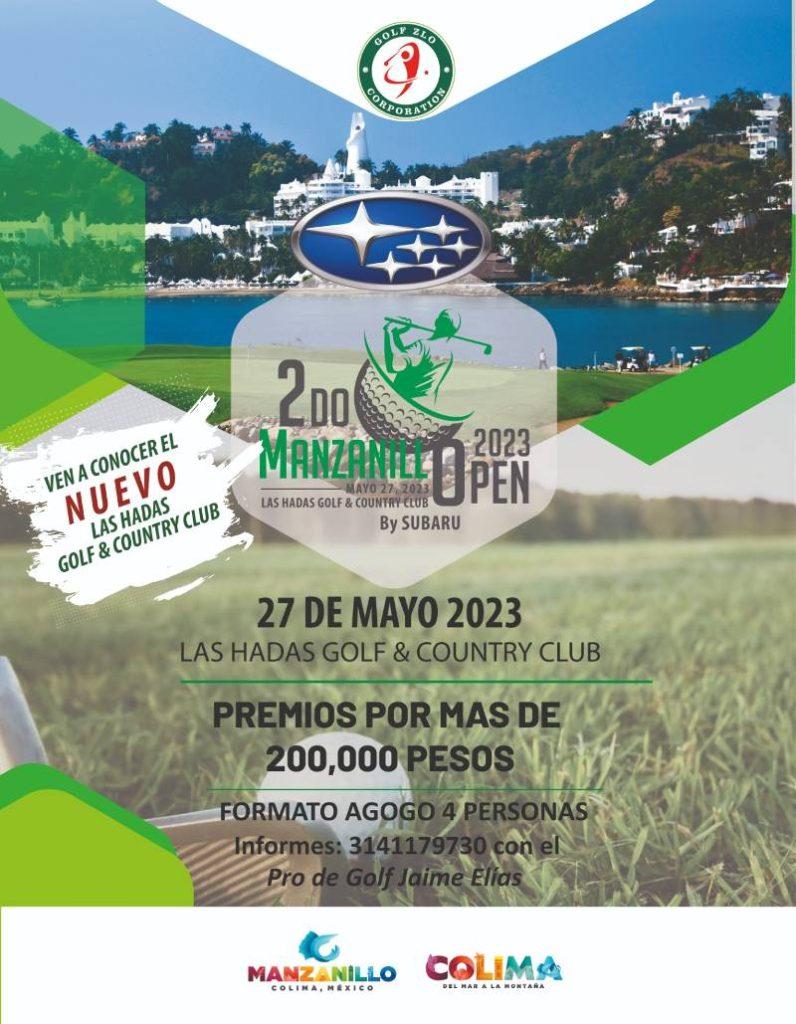 Flyer del torneo de Golf Manzanillo Open 2023
