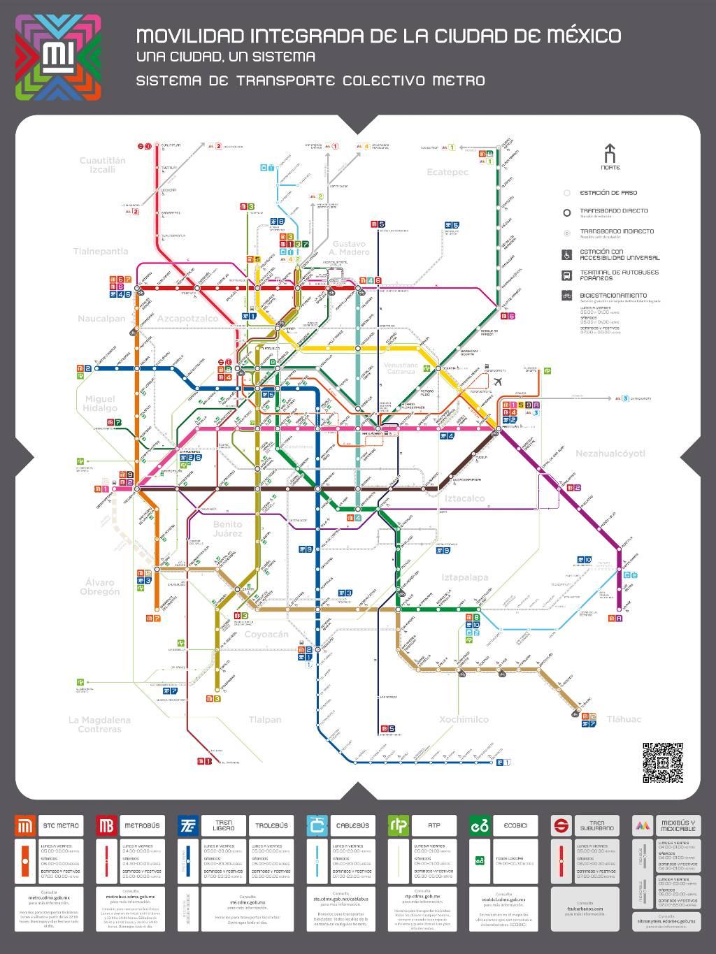 Mapa Metro Cdmx Líneas Costos Y Horarios Entorno Turístico