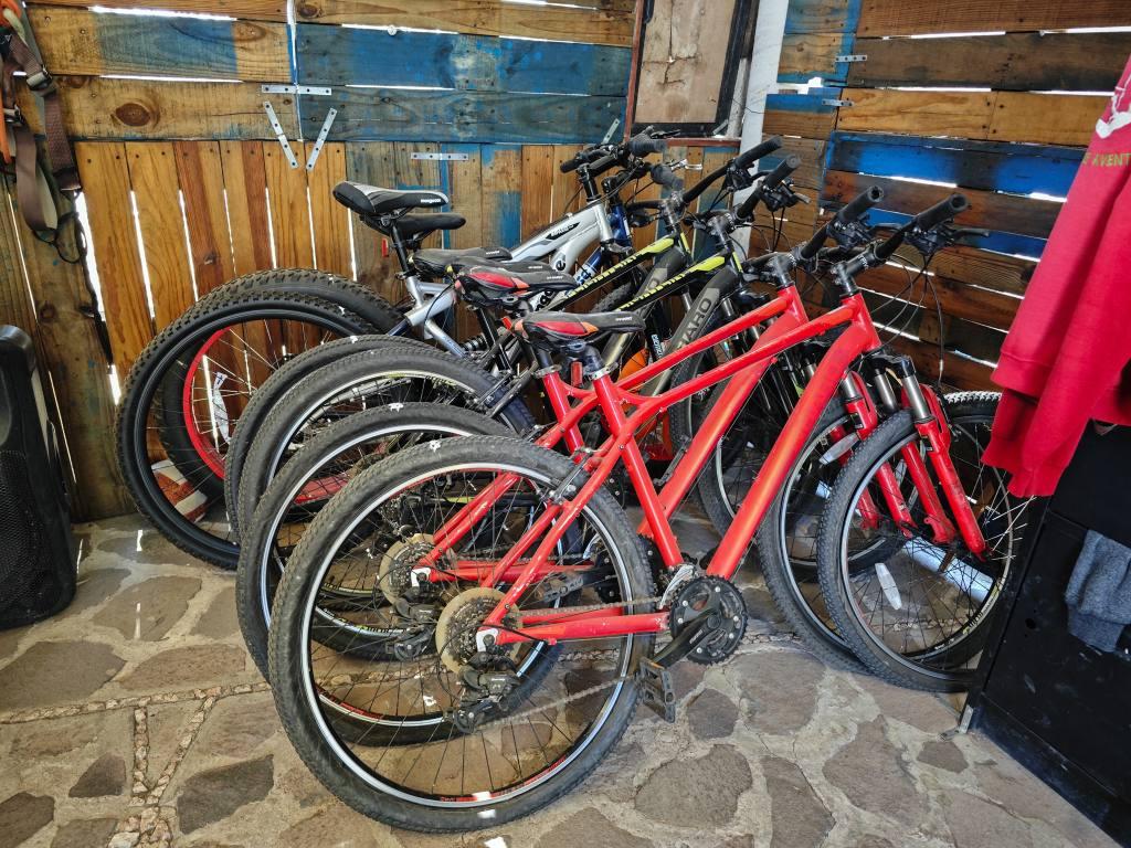 Bicicletas en el Parque de Aventura San Miguel