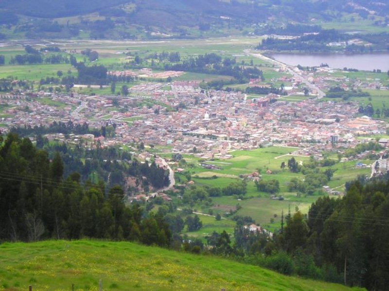 Vista de Paipa en Colombia