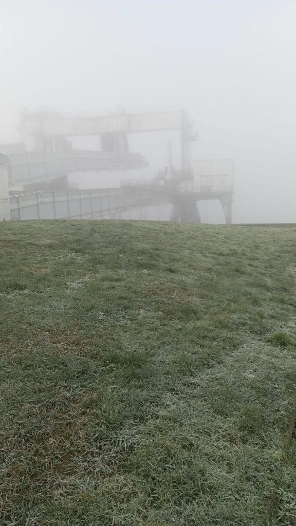 Niebla en el puerto de Le Havre